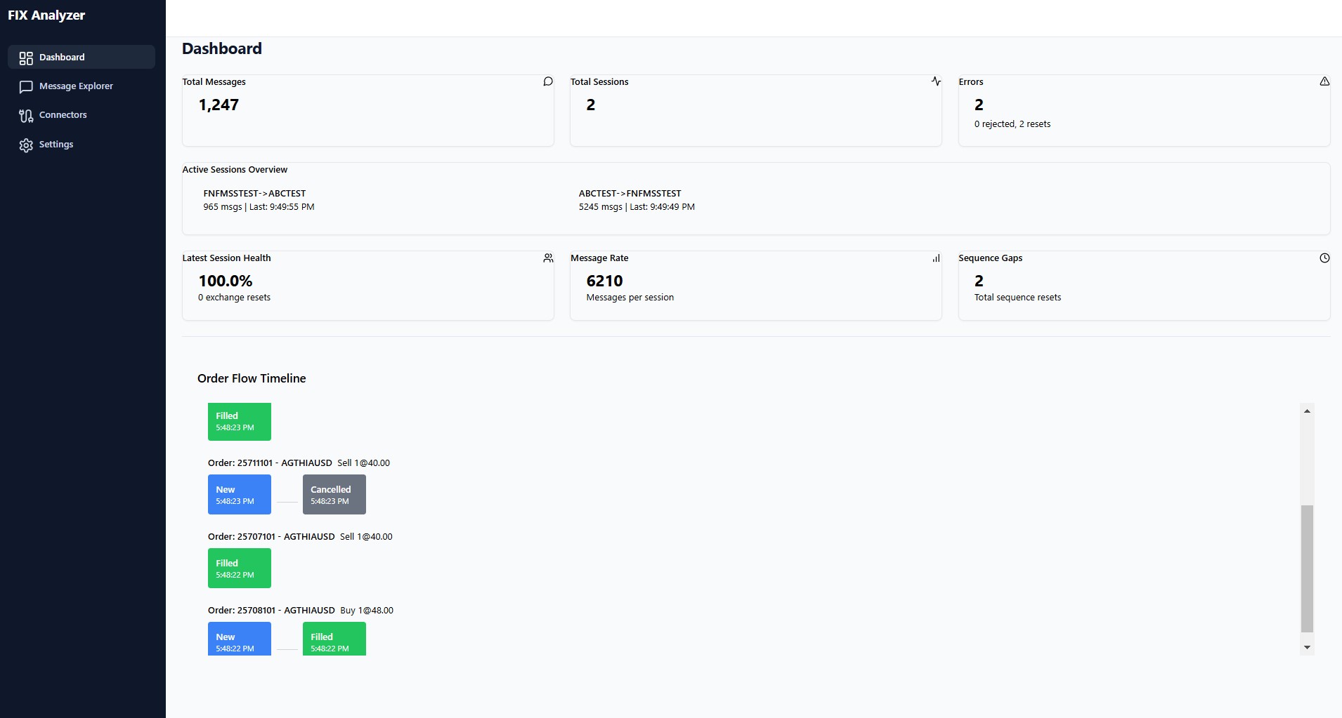 QuantScopeApp Dashboard